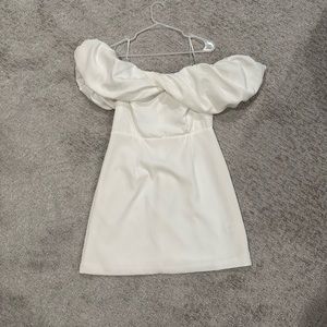 White off the shoulder dress